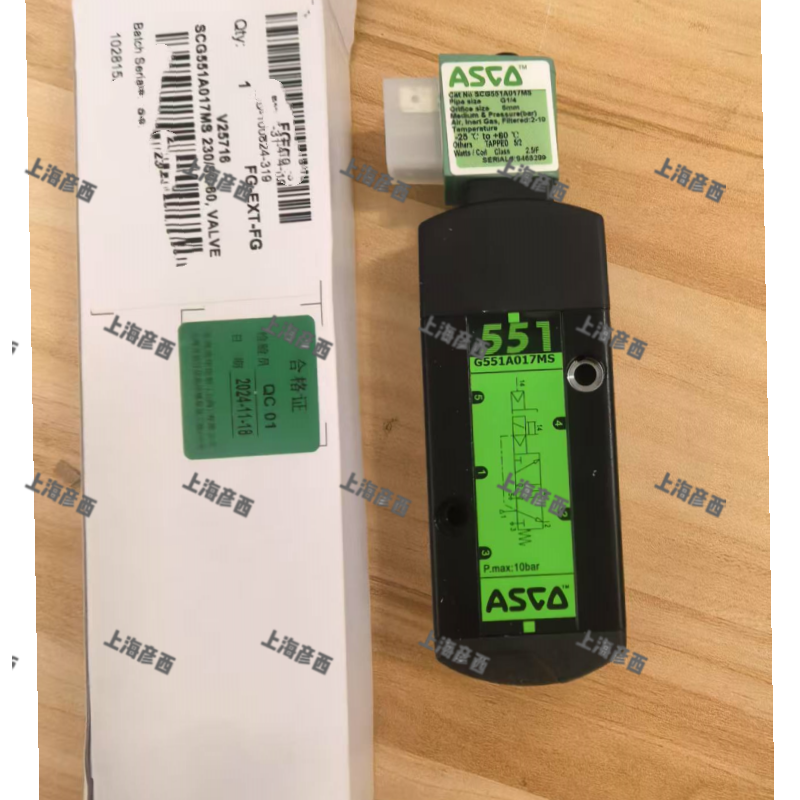 ASCO 電磁閥 SCG551A017MS.230/50-60