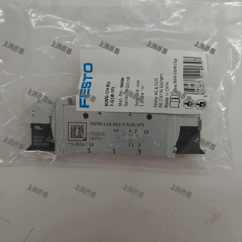 費(fèi)斯托?電磁閥 VUVG-L14-B52-T-G18-1P3